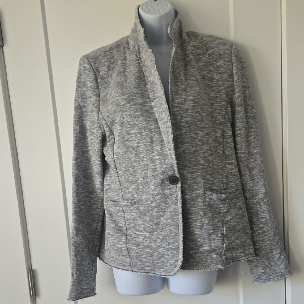 Tommy Hilfiger Women's Textured Gray Blazer